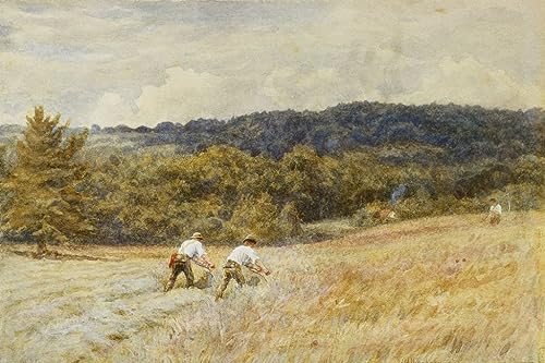 Tableau Toile les Faucheurs Helen Allingham 60x90cm