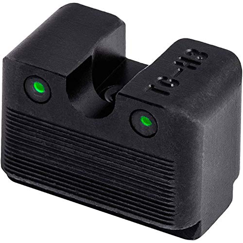 Image of TRUGLO Tritium Pro Night Sights, Compatible with Glock Handgun Models | Compact Durable Glow-in-The-Dark Front & Rear Gun Sight Set with Focus Lock Front Ring