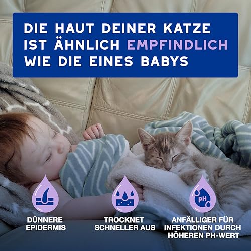DOUXO Skin & Coat SPA – Ultra-Safe* Trockenshampoo Katze, 150 ml, säubert frischt das Fell auf, hinterlässt das Fell weich, glänzend und angenehm duftend, hautfreundliche Formel