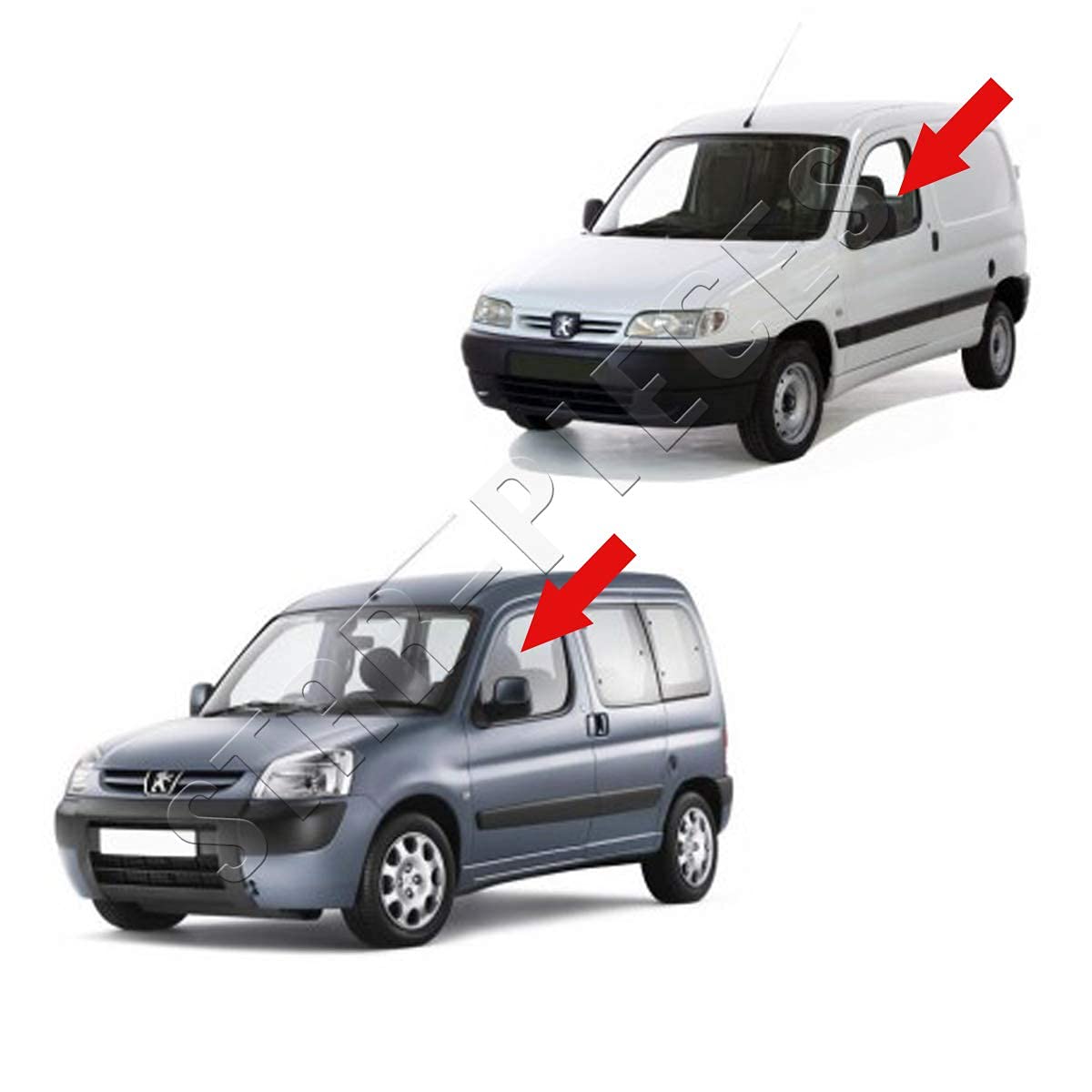 STARKIT PERFORMANCE Elevalunas compatible para Berlingo 1 y Partner 1 (1996-2008) CON MOTOR | DELANTERO IZQUIERDO (conductor) 9221G3, 9221A4, 9221AS