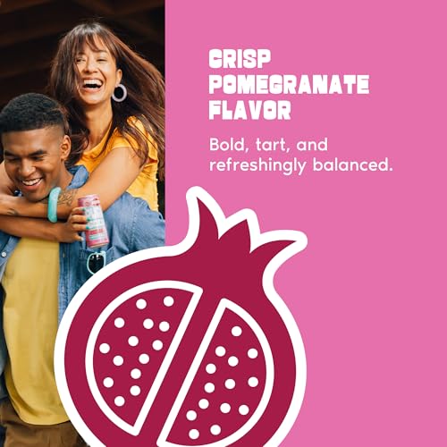 Image of PuraSoda Pomegranate - 12g Pure Cane Sugar Soda, 10 Fl Oz, Pack of 12