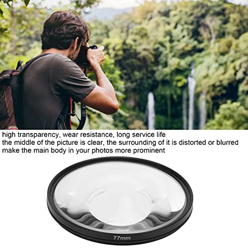 77mm Camera Lens Vortex Prism Optical Glass Distortion Effect Camera Prism Special Effect Filter Photography Accessories - Image 2