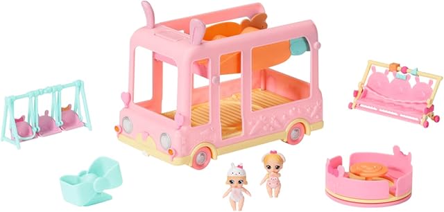 BABY Born 515 904763 EA Born Surprise Mini Babies Bus Playset, Colourful