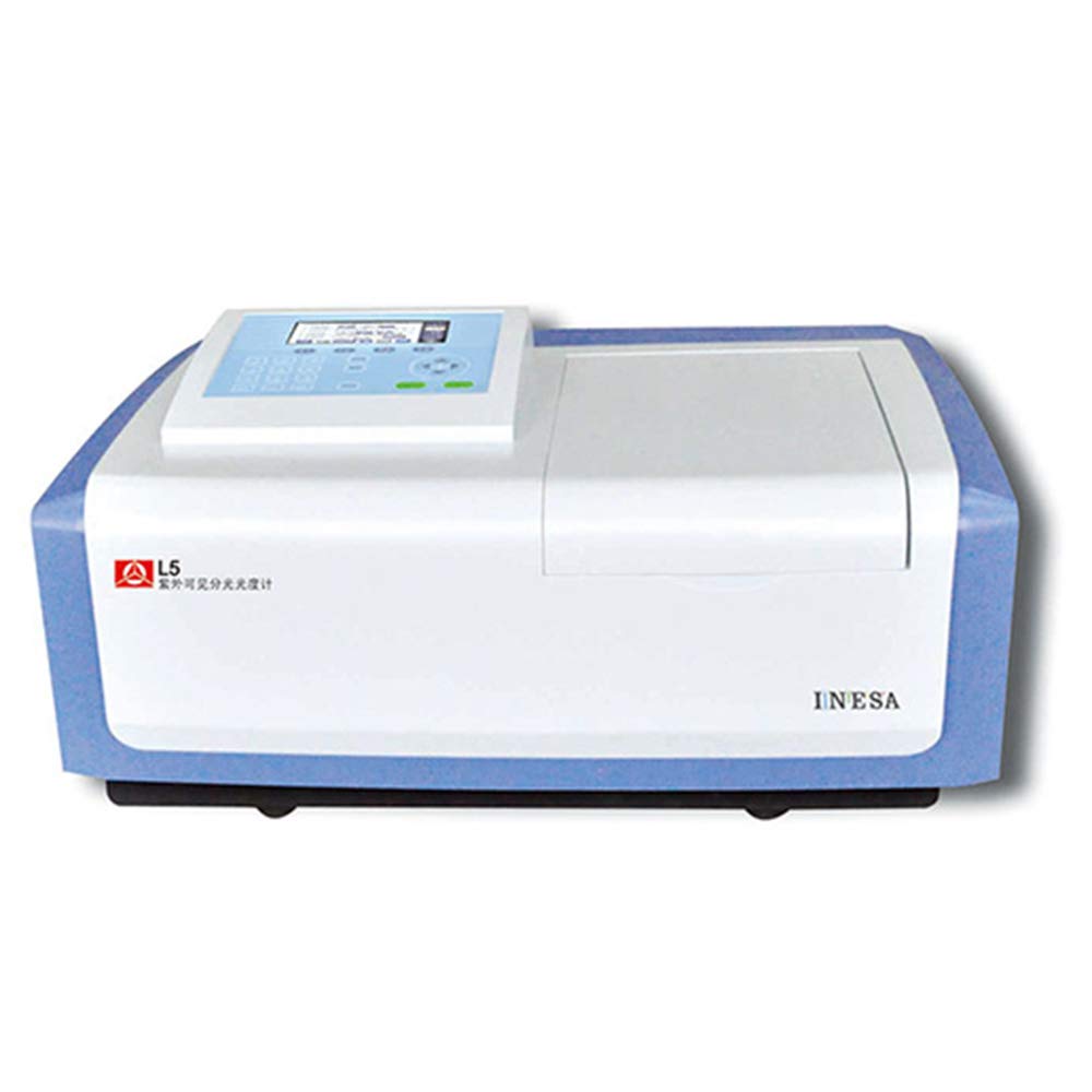 CGOLDENWALL UV Visible Spectrophotometer L5S Spectrometer Light Meter with Scanning Function Thermal Plotter USB Interface Laboratory Spectrometer Analyzer Wavelength Range:190~1100nm/Bandwidth:2nm