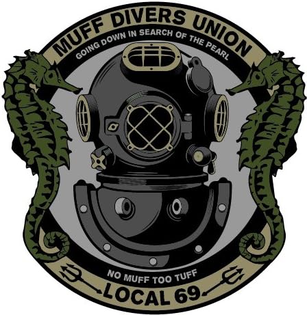 F-Bomb Morale Gear Muff Diver's Union - Bumper Sticker Decal