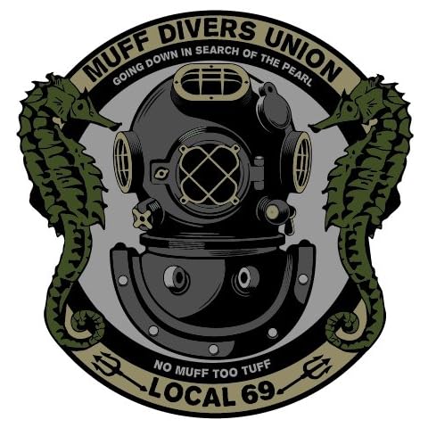 F-Bomb Morale Gear Muff Diver's Union - Bumper Sticker Decal Cover