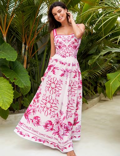 FLAXMAKER Lily and Majolica Series Intertwine Pattern Print Sling One Piece Swimsuit and Skirt3