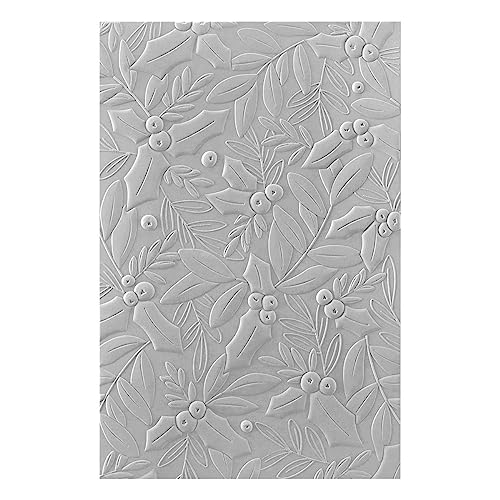 image for Spellbinders E3D-060 Holly & Foliage 3D Embossing Folder from The De-L