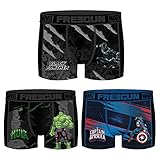 Freegun Herren Boxershorts Marvel Avengers Aktiv Sport 3 Stück, Pack 01, S