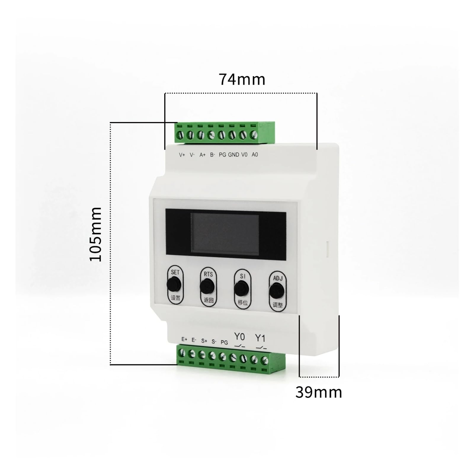 10–28 VDC Wägezellen-Indikator-Controller mit 1,3-Zoll-LCD-Display, Instrumentensender, 0–20 mA, 0–5 V, 0–10 V Mehrere Anwendungen(Analog Model)