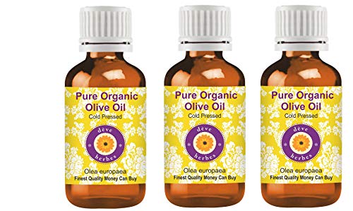 Huile de Olives biologiques pour Peau Sèche Olea europaea Pure Pressé à Froid 3x100ml
