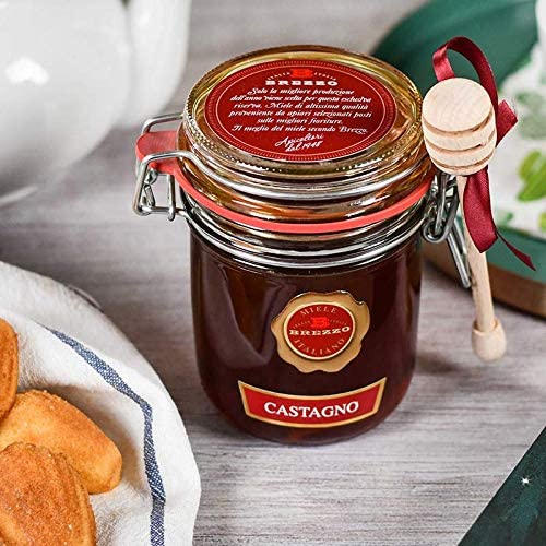 Italian Chestnut Honey with Honey Dipper | 400g