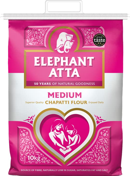 Farine ELEPHANT ATTA CHAPATI 10 kg farine de blé pour galettes et cuisine du monde