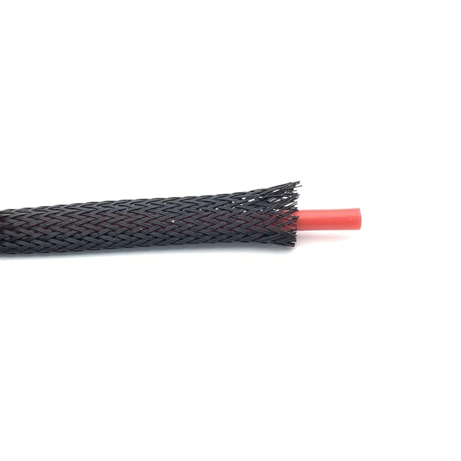 copri cavi elettrici Guaina for cavo da 5/10 metri, copertura espandibile, isolamento, guaina in nylon intrecciato, avvolgimento del filo nero for TV Computer Office Home Car(40mm,10m)
