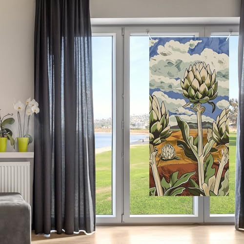 Bannière de porte d'artichauts 178x90 cm pour décoration de porche saisonnière