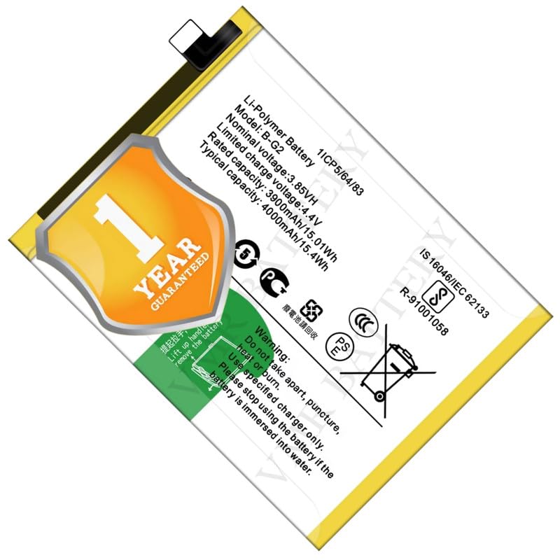 Image of Original B-G2 Battery Compatible for Vivo V15 (Vivo 1819) - (4000mAh) - 1 Year Warranty K7