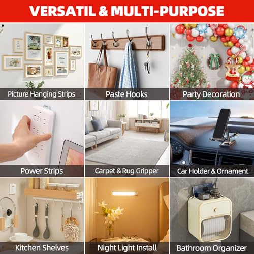 Image of 3M Double Sided Tape Heavy Duty, 0.39 inch x 9.85FT Removable Mounting Tape for Wall, Extra Strong Foam Tape, Picture Hanging Adhesive Strips Waterproof for Cars, Walls, Home, Office Decor