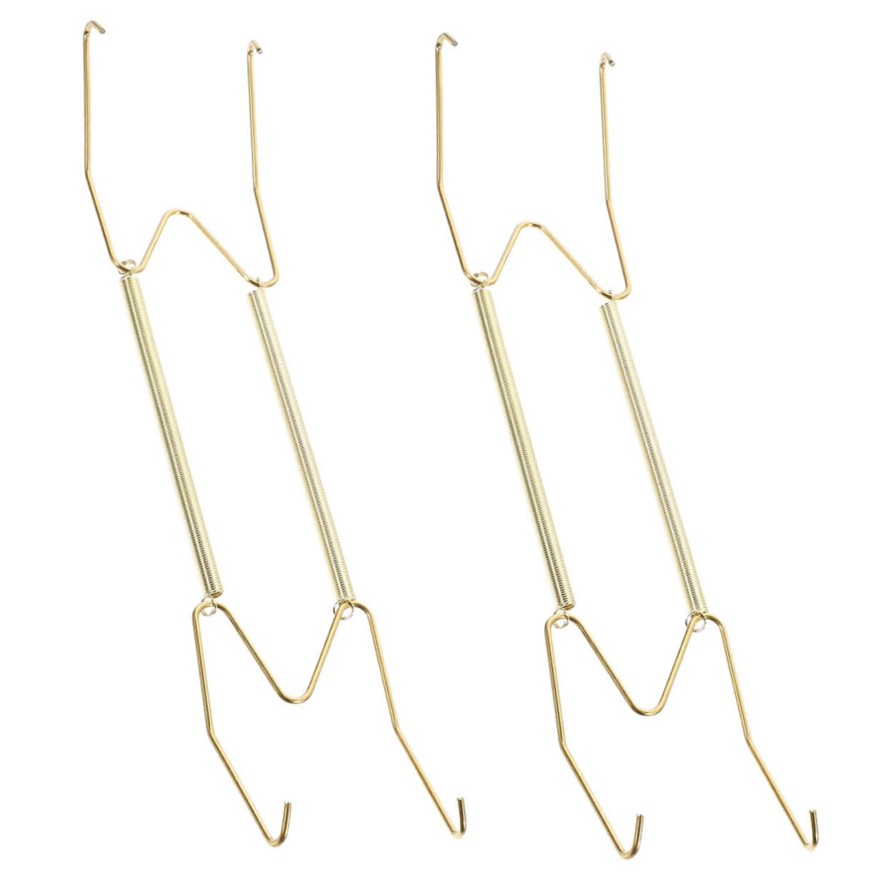 PRETYZOOM 2pcs Wall Mounted Plate Display Holders Sleek Metal Plate Hangers Easy Installation for Home Decor