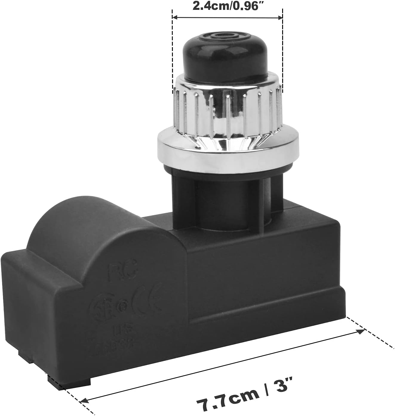 onlyfire 14451 Universal Electric Silver Push Button Igniter BBQ Replacement for Gas Grill by Char-Broil, Brinkmann, Grillmaster, Nexgrill, Brinkmann, Grillware, Jenn Air, and Others : Patio, Lawn & Garden