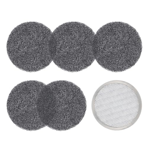 SNDOAS Ersatzfilter YYCF-MH02 Set 6er, Inkl. Aktivkohlefilter 5er, 3-lagige Aluminiumfilter 1er, Zubehör für Tragbare Dunstabzugshaube...