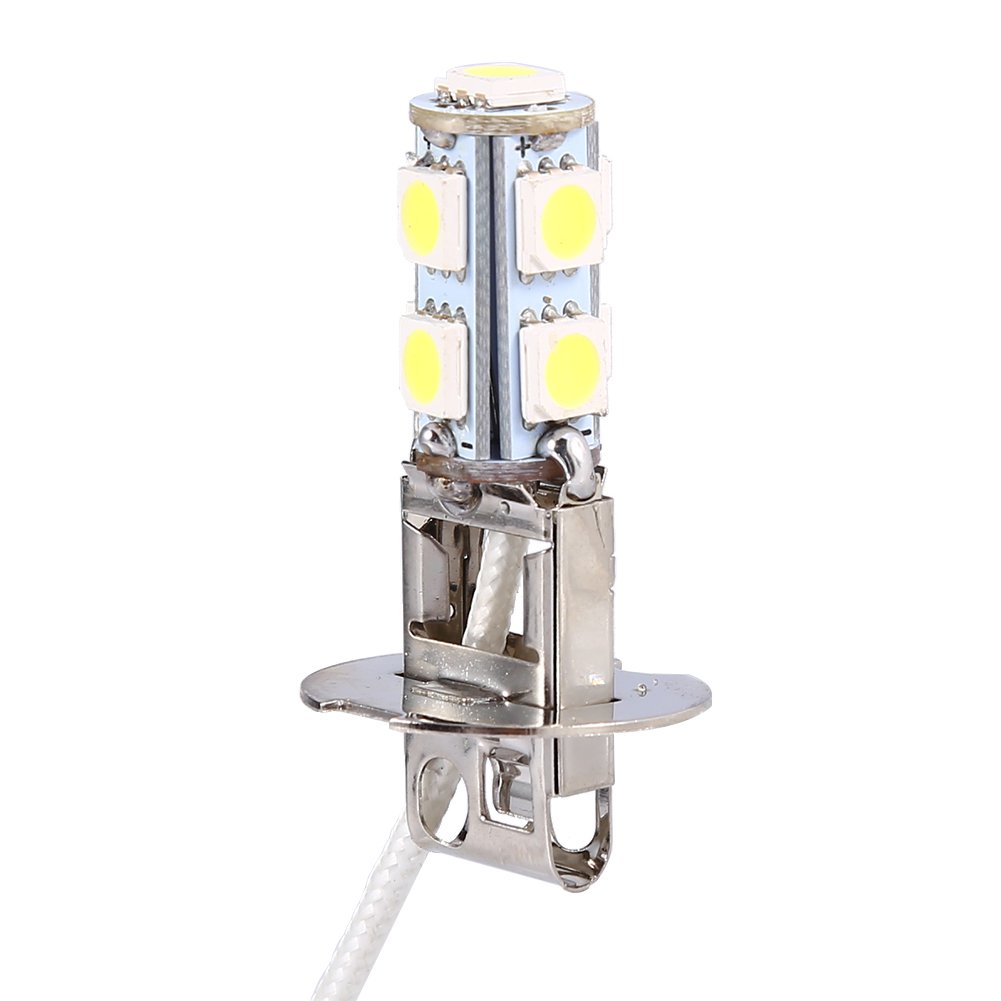 EBTOOLS do ciągnika h3 do żarówek h3 H3 5050 białe 9 SMD LED 300 Lm DC12V Auto Car przeciwmgielne żarówki LED 6500K 2 szt. akcesoria zamienne