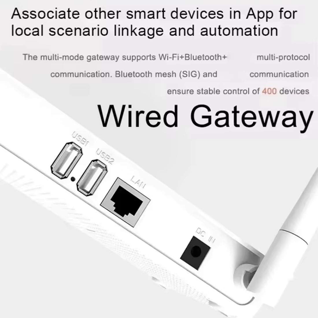 Tuya Zigbee 3.0/Bluetooth 5.0 2 en 1 Gateway Hub X5 Enhanced con acceso a más de 400 enchufes de la UE