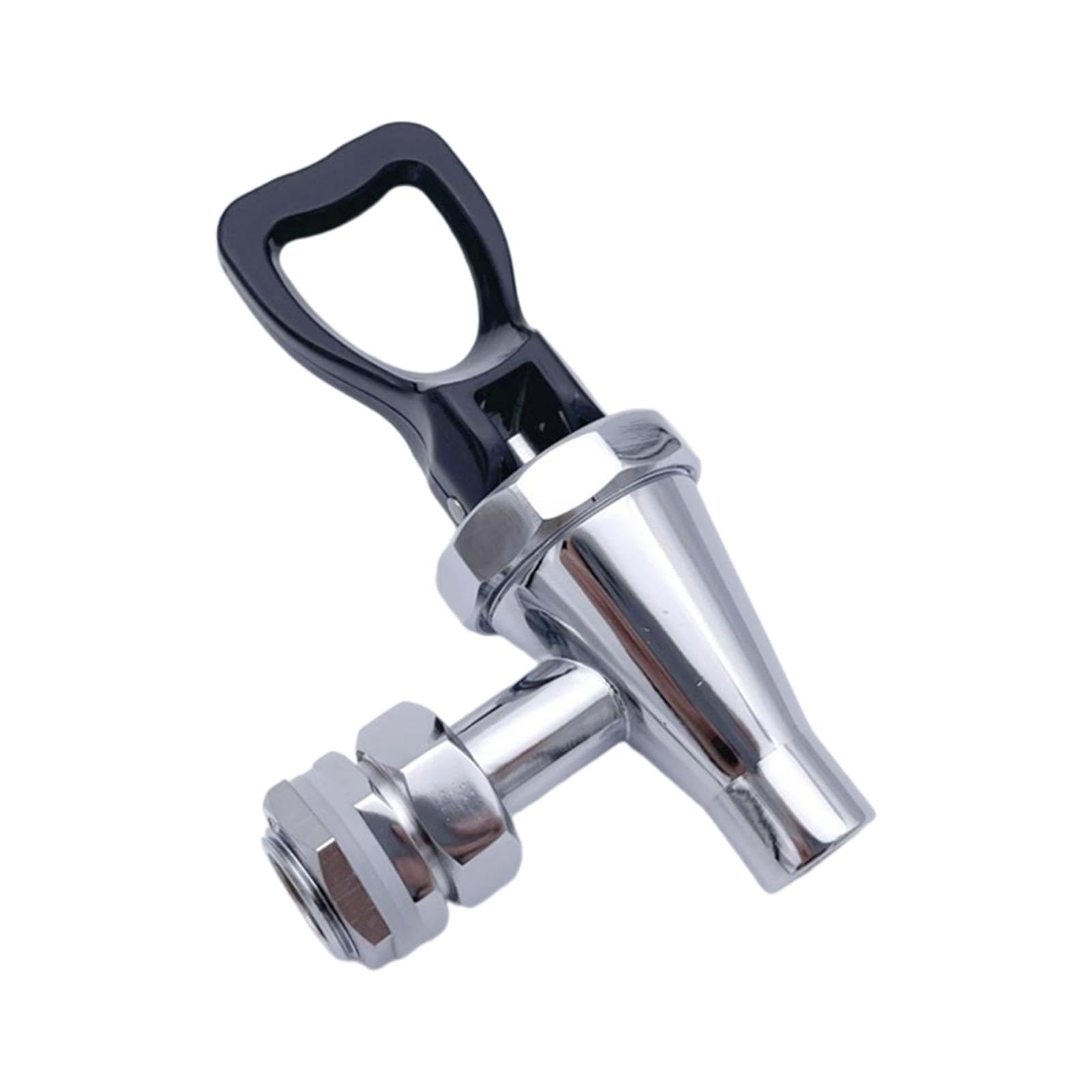DimyFew Beverage Dispenser Faucet Replacement Spigot Rustproof Comfortable Handle 1/2 inch Lever Spout with Gaskets for Coffee Jar, black