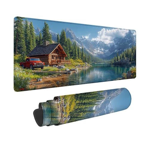 Tapis souris montagne sous main bureau géant pour travailler à la maison