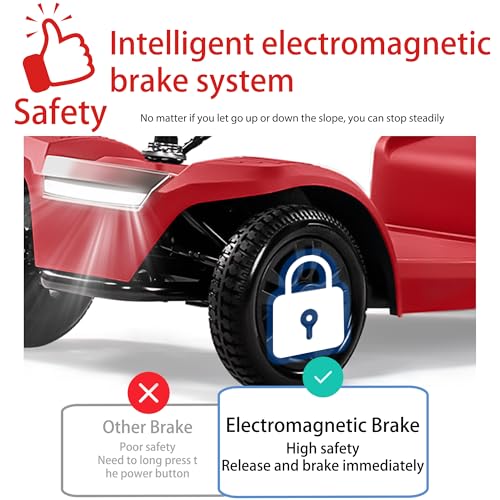 WayCare 15-25 Miles Long Range Mobility Scooter,Weight Capacity 300 LBS+ Powered Mobility Scooters for Seniors, Compact Duty Mobile for Travel with LED Headlight and Detachable Basket