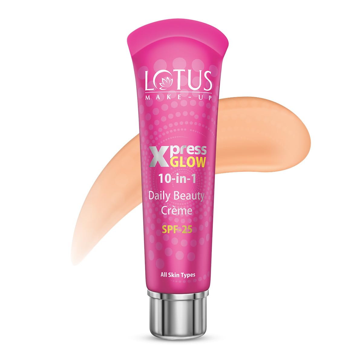 Lotus Makeup Xpress Glow 10 In 1 Daily Beauty Cream, Bright Angel, SPF 25, 30g