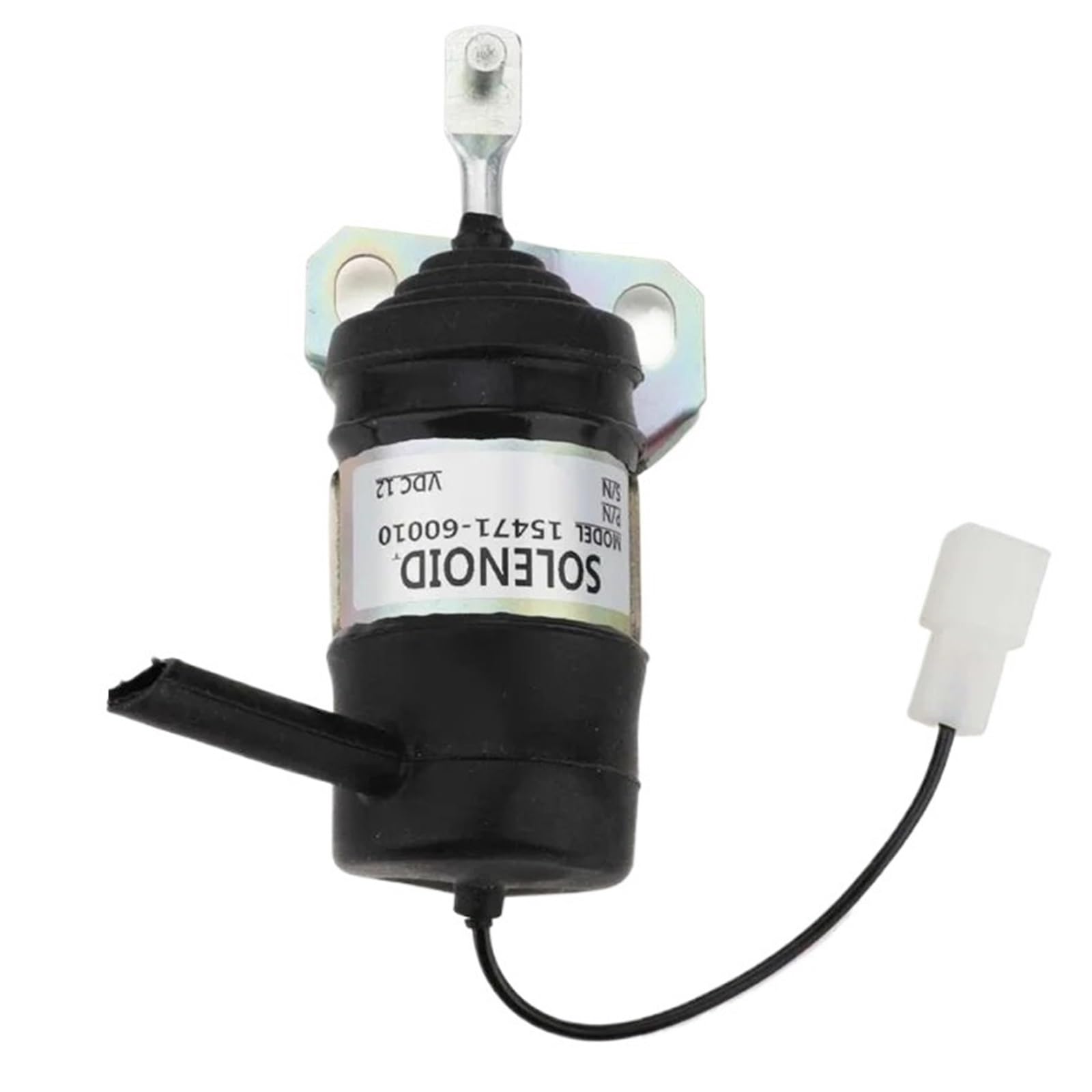 Fuel Auxiliary Valves Fit for Kubota Fuel Shut-Off Shut Down Solenoid 052600-1001 052600-1000 15471-60010 12V Off Stop Valve Suitable