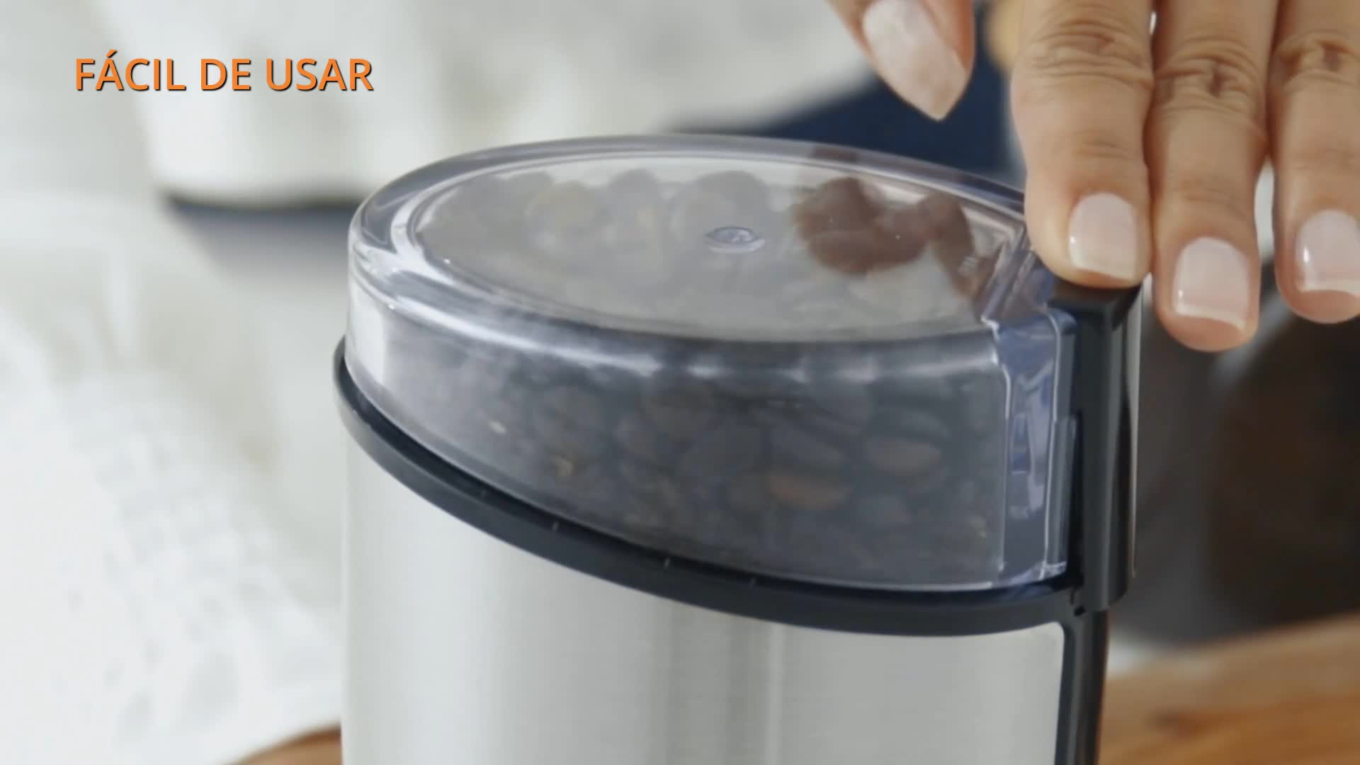 Krups Fast Touch GX204D - Molinillo de café eléctrico de acero inoxidable con 200 W de potencia, capacidad 75 gramos… - Imagen 8