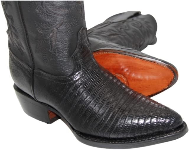The Western Shops Men's genuine Leather Lizard Print J Toe Cowboy Boot - Image 4