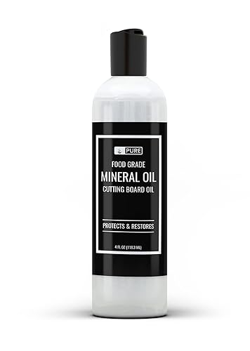Pure Original Ingredients Aceite mineral 4 onzas líquidas para tablas de cortar bloques de carnicero encimeras utensilios de madera