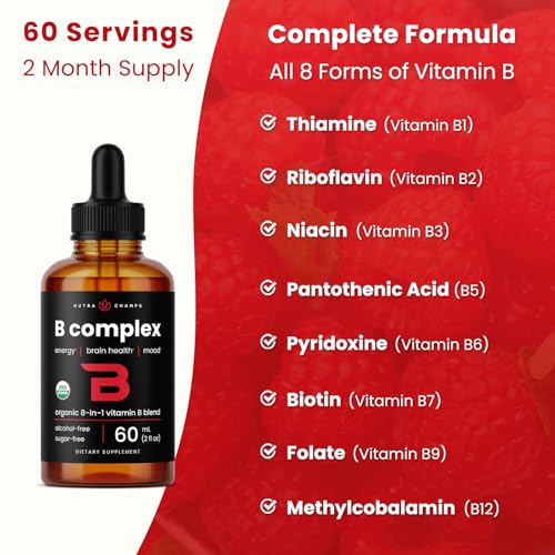 NutraChamps USDA Organic Vitamin B Complex Liquid