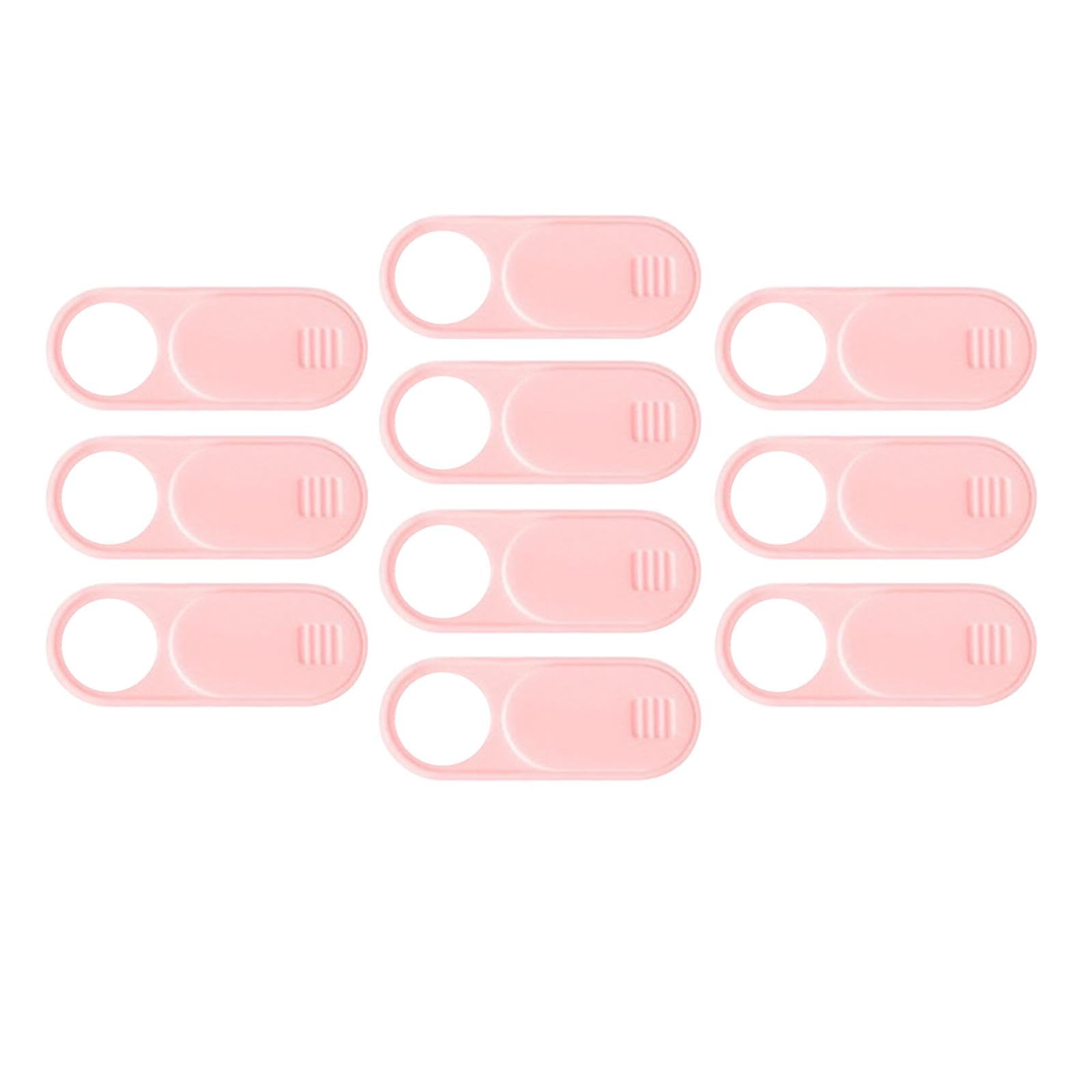 MERISHOPP 10Pcs Camera Cover Webcam Covers Thin Blocker Slide for Tesla Model Y/Model3 Pink-image-10