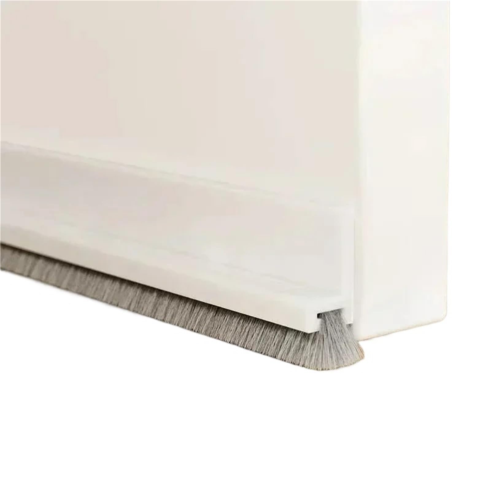 Draft Excluder For Doors Door Sealing Strip Self-adhesive Door Bottom Gap Filling Sealing Strips Proof Brush Strip Windproof Soundproof Door Tape(White,4M(4Strips))