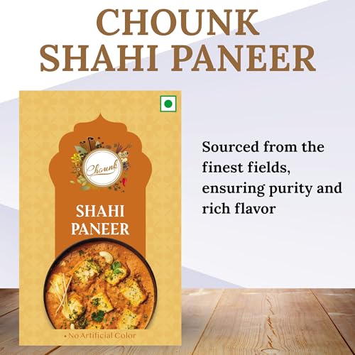 Image of Chounk Shahi Paneer Masala - 400g (Pack of 100g X 4) | for Delicious & Flavourful Cooking | Easy to Cook | Ready Masala | Blended Spice Mix | No Artificial Flavour Added | No Preservatives