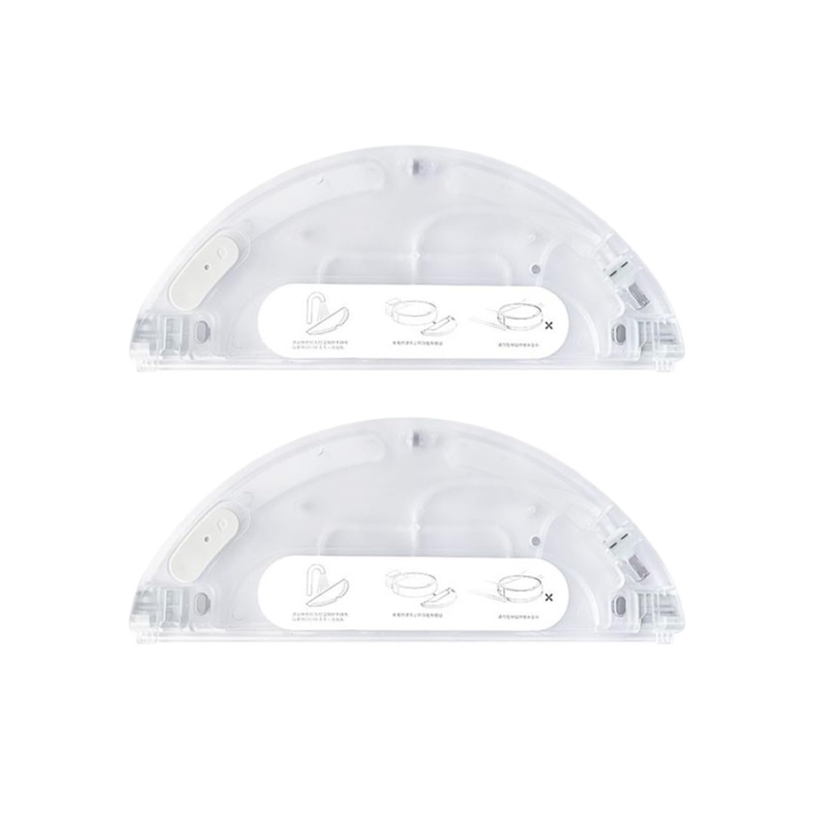 GENTERUN Water Tank ，Compatible For Xiaomi，Compatible For Dreame ，D9 L10 Pro 2C Robot Vacuum Sweeping Replaceable Electric jug(2PCS)