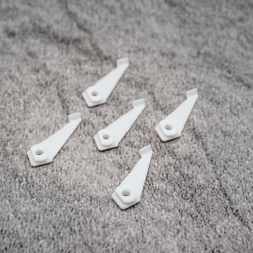 ULEIVA Reemplazo deslizador 5 unidades blanco fijación techo 3 carriles compatibles con IKEA VIDGA Soporte de techo para riel de cortina (blanco)