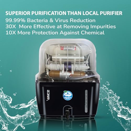Image of AQUA D PURE UV Water Purifier | UV + UF |12L Tank, 7 Stage Filtration, Copper + Alkaline Filter | Munciple corporation water having TDS below 200 | (NO RO, NO Booster Pump, No Taste Change,)