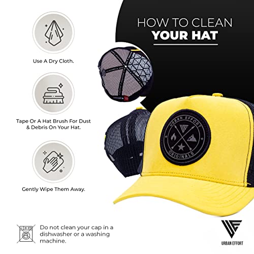 Image of Urban Effort Trucker Hat for Men & Women, Mesh Back Baseball Cap, 5 Panel