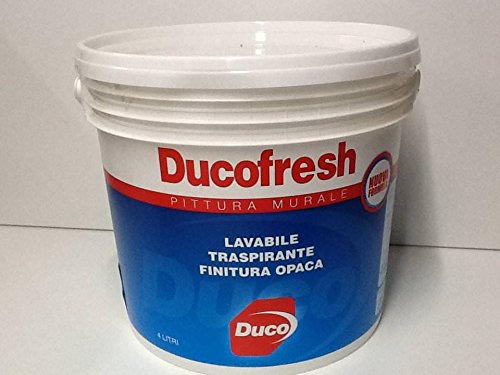 Ducofresh - Pintura al agua blanca, lavable y transpirable, 14 litros