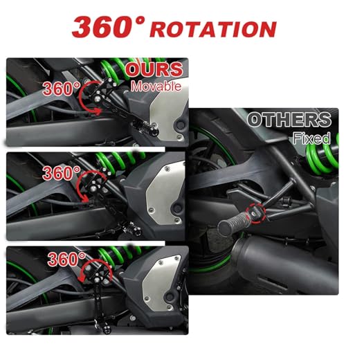 Kit repose-pieds moto réglables pour Suzuki DR650 et VANVAN