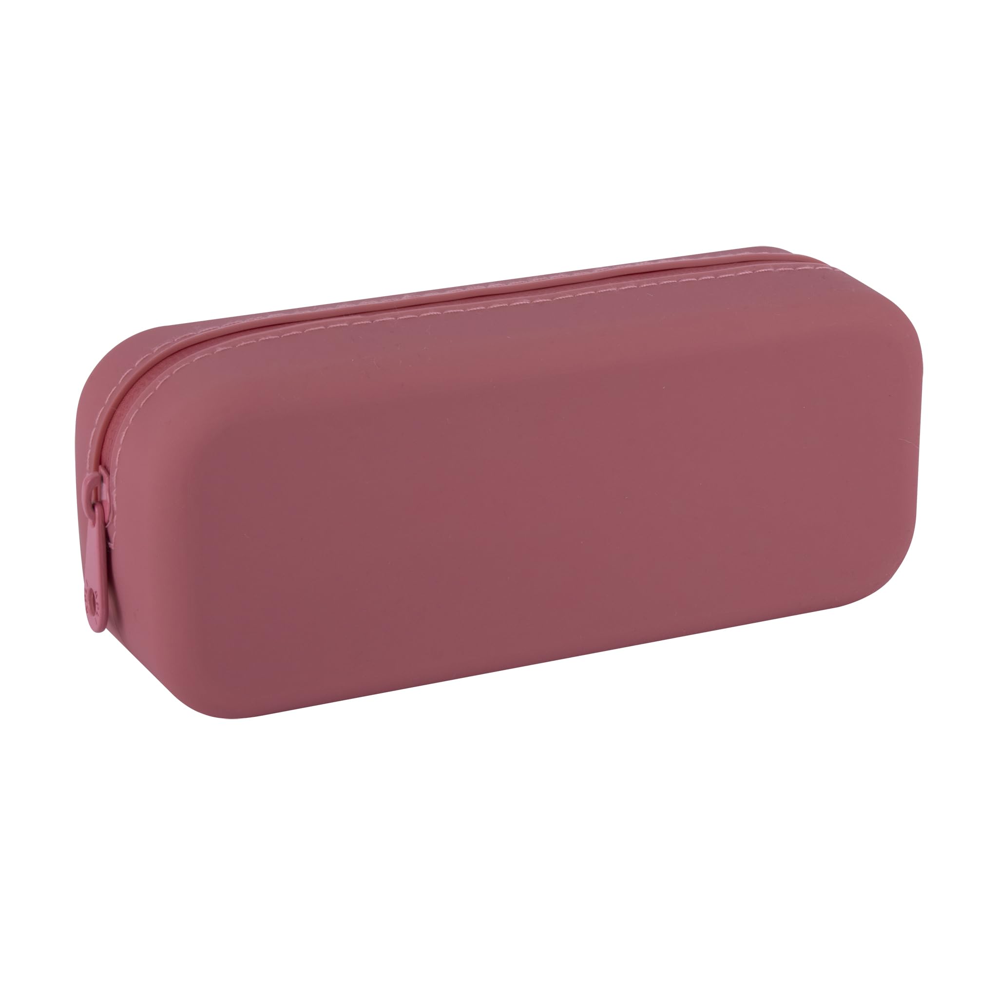 APLI 19778 - Estuche Multiusos de Silicona UpNorth Collection - Rosa Coral - Estuche Escolar de 185 x 75 x 55 mm
