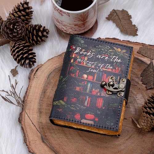 Image of CRAFT JUNKY Vintage Leather Journal Diary for Women and Men Travel Diary Notebook for Writing Deckle Edge Paper (A5)