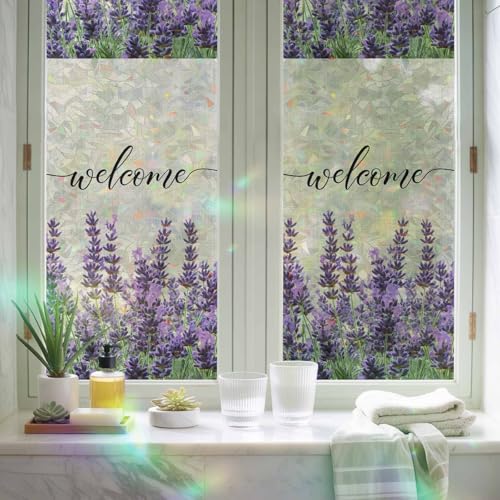 Vinilo decorativo para ventana privacidad 17.7x39.3 pulgadas 2 piezas miniatura 3