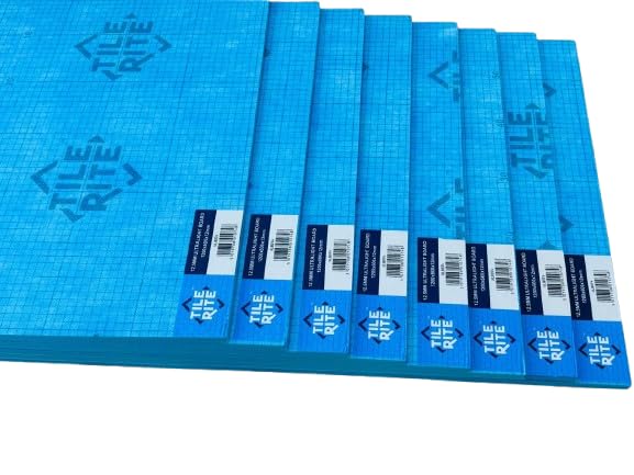 6mm, 10mm and 12mm Waterproof Tile Backer Board 1200x600mm Lightweight