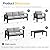 Solaste Aluminum Patio Furniture Set for All Weather, Oversized Metal Outdoor Furniture Set with 27.5" Deep Seating and 3.2" Wide Armrest, Outdoor Patio Conversation Sets with 10" Back Suport Cushion