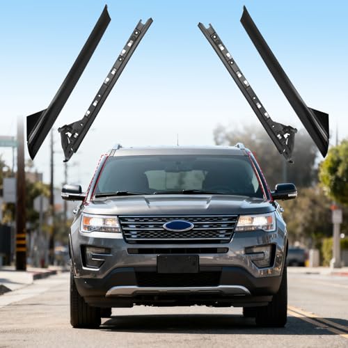 A-Pillar Molding Trim Kit SeOuter and Inner Trim Set Compatible with 2011-2019 Ford Explorer, Replaces 926-451 926-450, BB5Z7803145AA BB5Z7803144AA BB5Z7803137AA (Black, A - Driver Left Side) by Jaeparbus - Image 7